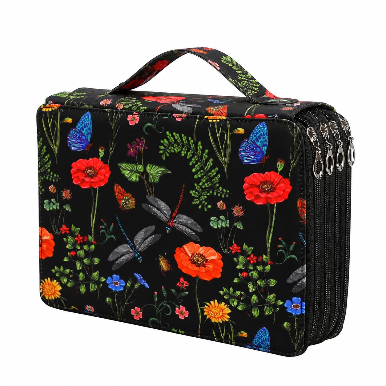 Lbxgap 200 Slots Colored Pencil Case Organizer, 4 Layer Bag