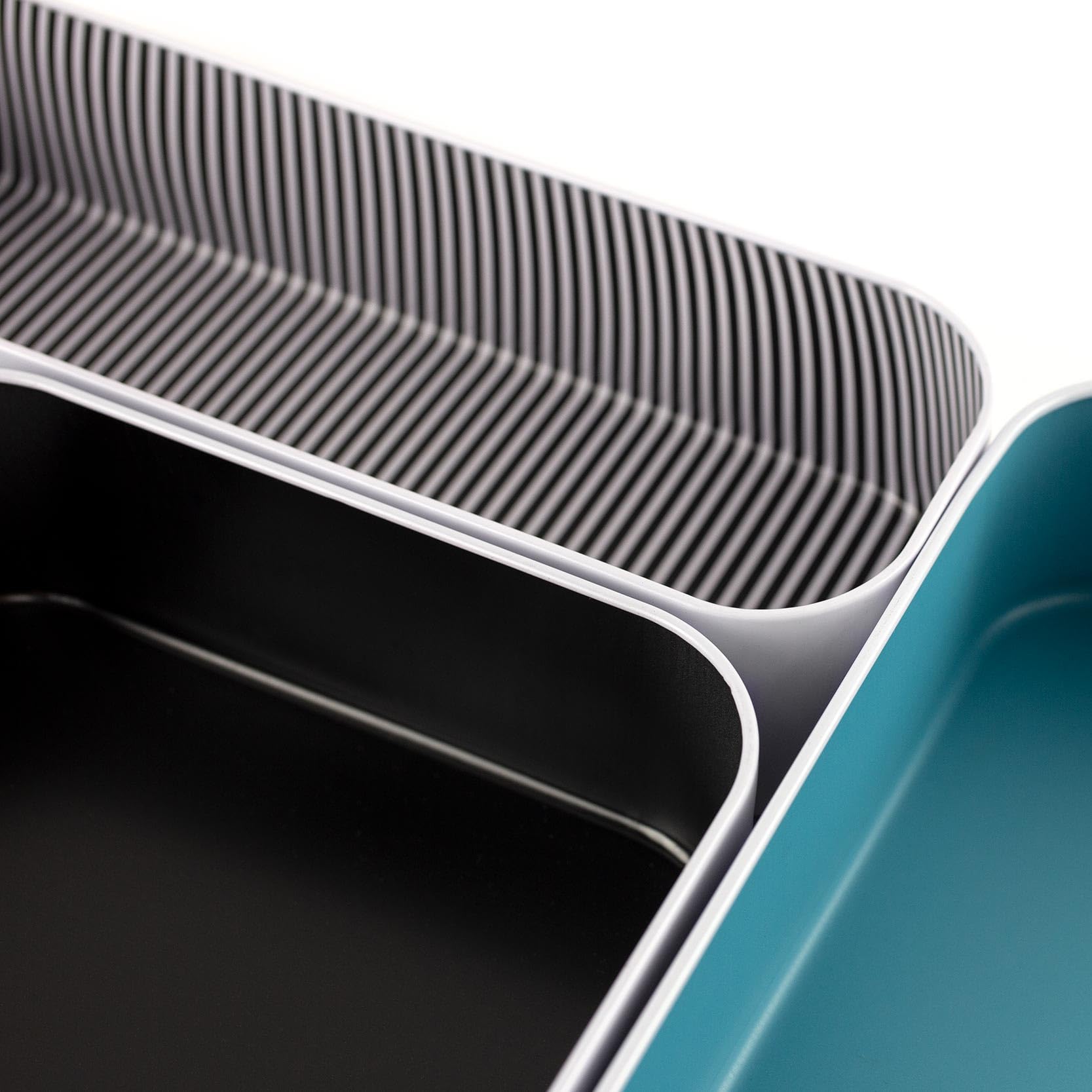 Three by Three Seattle Metal Drawer Organizer Tray Set, 5-Pc, 2" (Assorted)