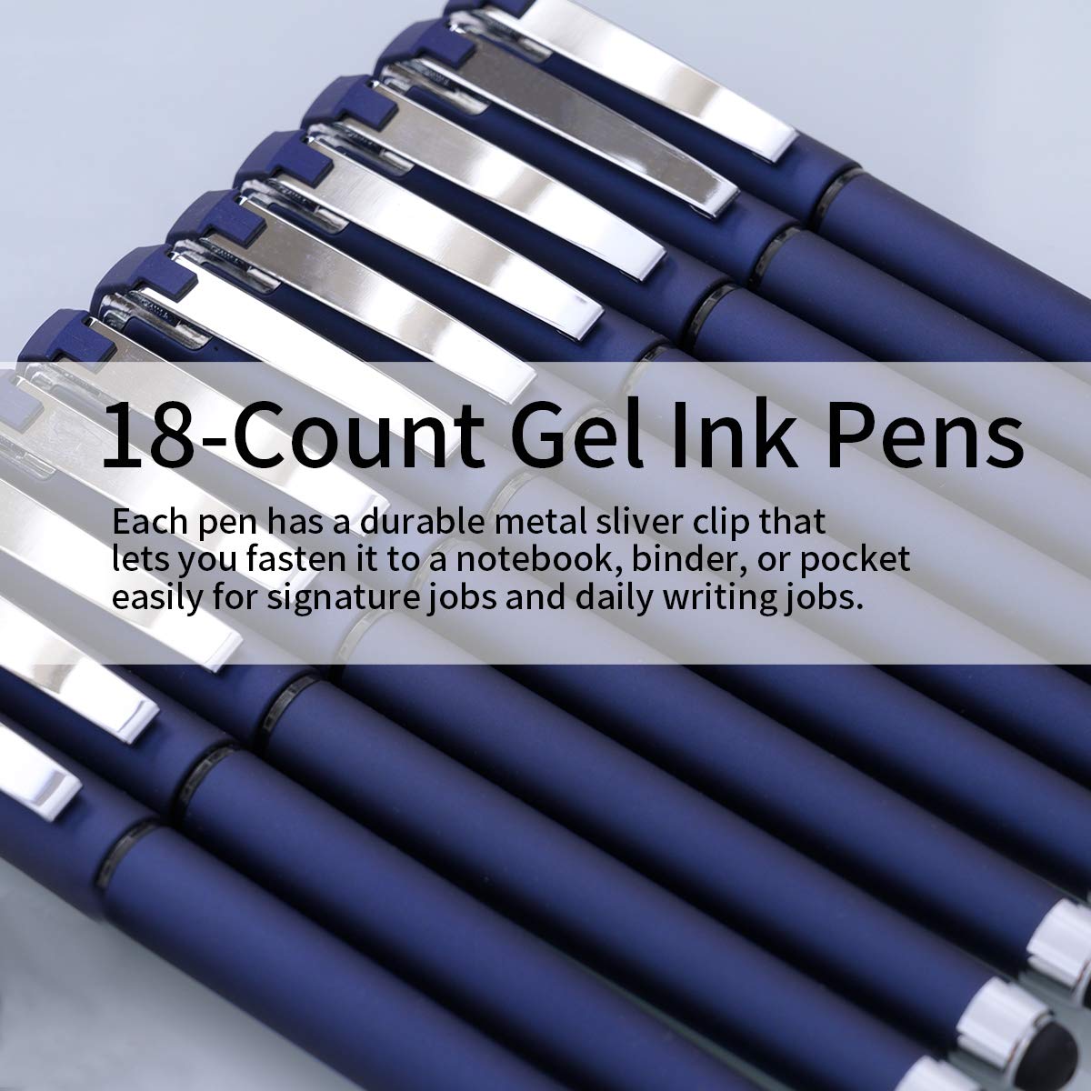 MiSiBao 0.7mm Black Ink Gel Ink Rollerball Pens 2 in 1 Medium Point Pens with Stylus Work Pen
