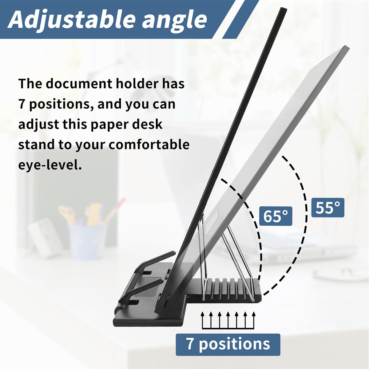 TONOS Paper Stand Document Holder - 2PC Quality Document Holder for Desk, Paper Stand for Desk When