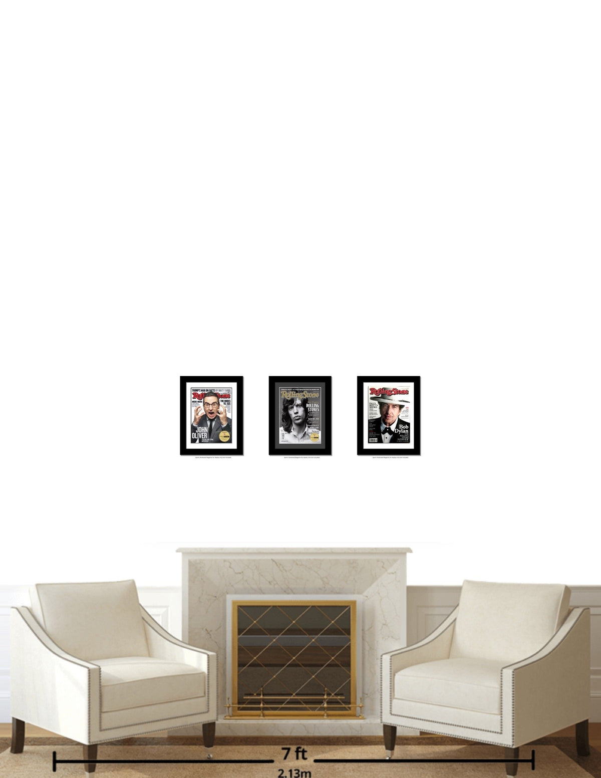 Creative Picture Frames 1114Bk-B Collectors Edition Rolling Stones Magazine Frame, Displays Current