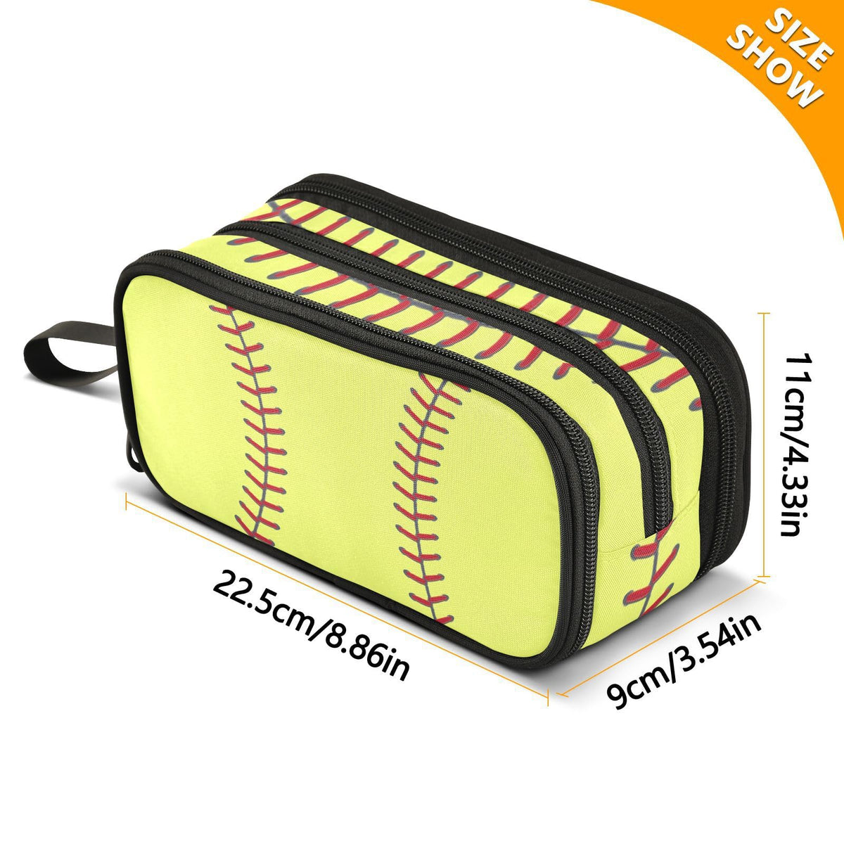 XUWU Softball Large Capacity Pencil Case Pencil Pouch Pen Box
