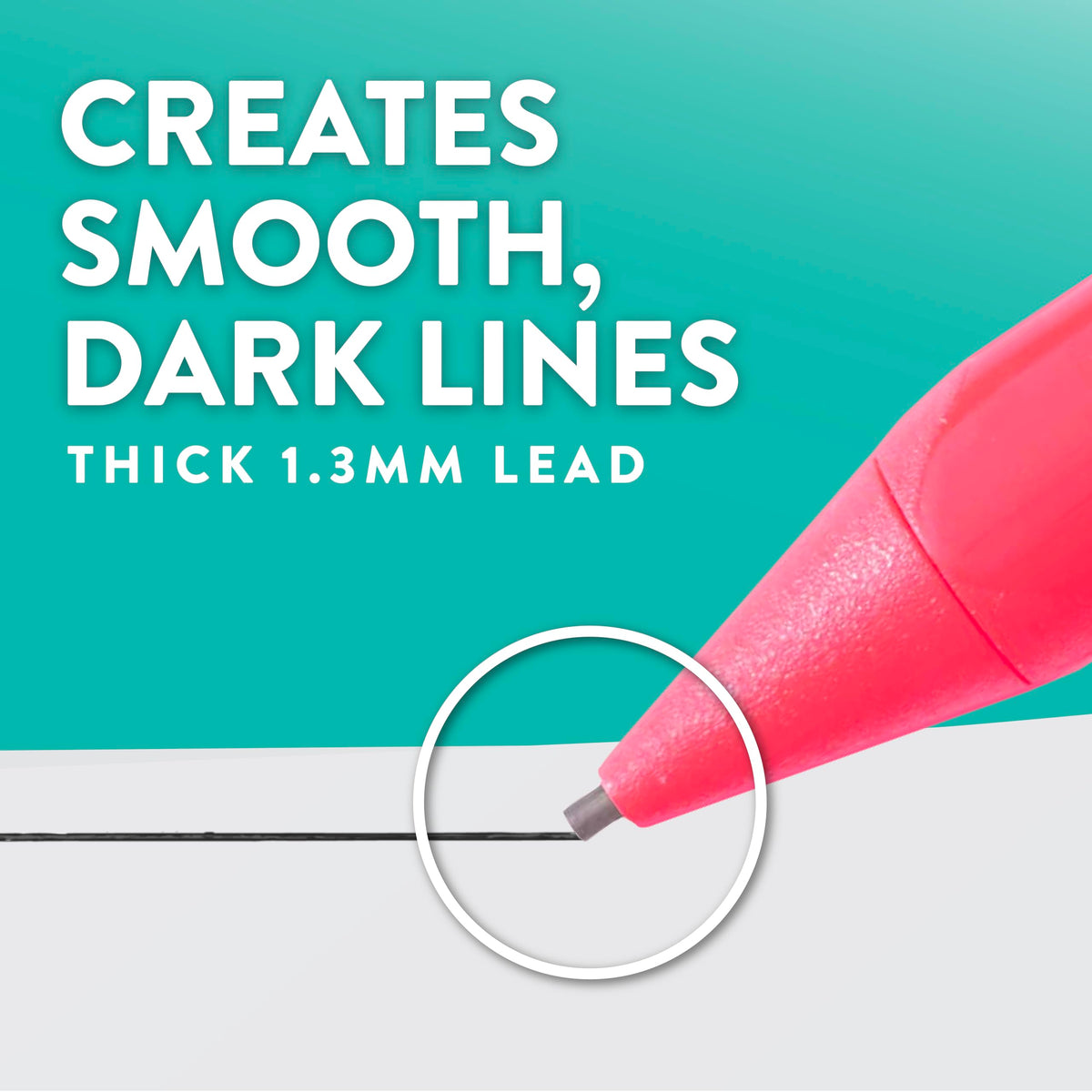 Paper Mate Handwriting Triangular Mechanical Pencils with Lead & Eraser Refills, 1.3mm, Fun Barrel