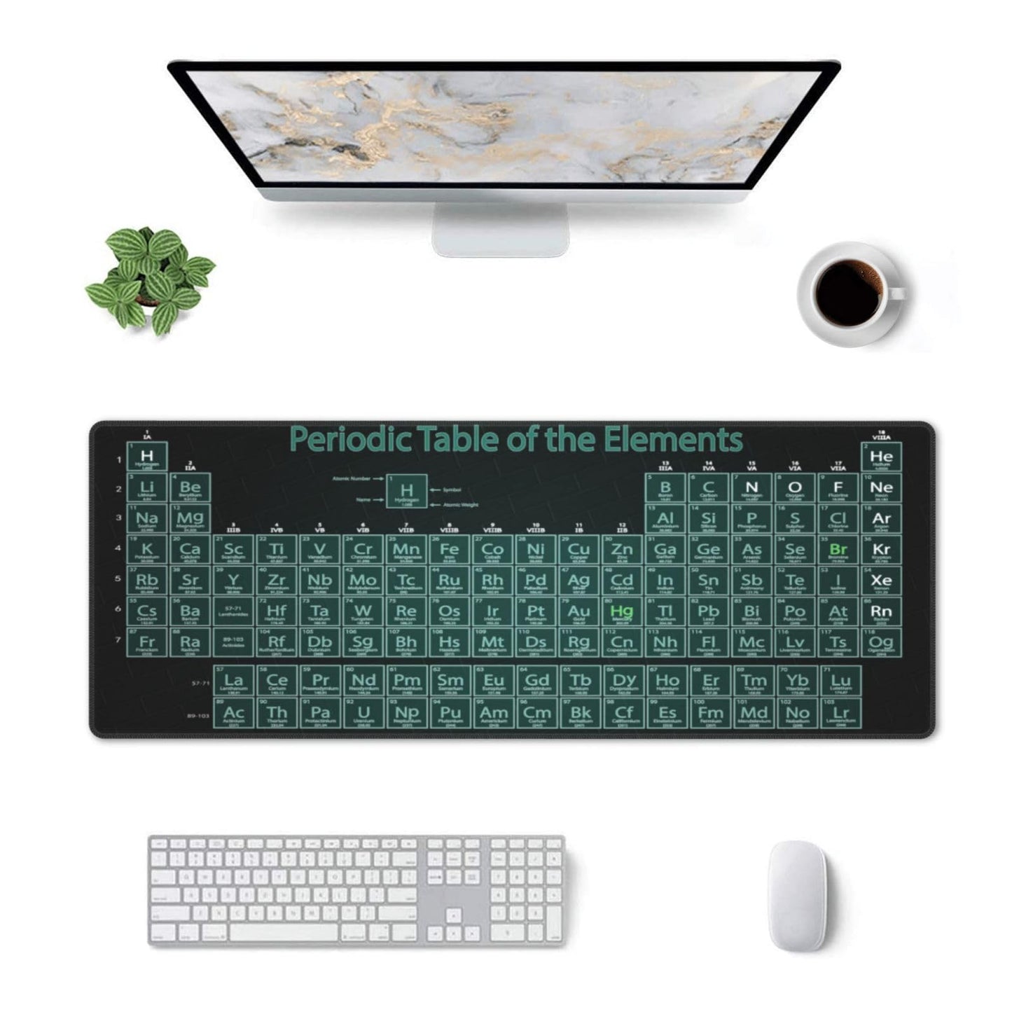 Periodic Mouse Pad XL Extended Desk Mat, Computer Mousepad