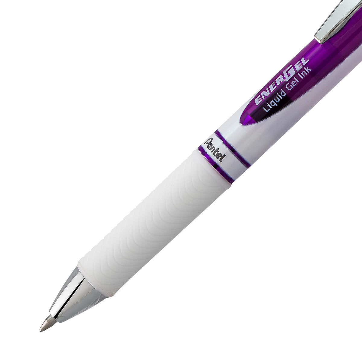 Pentel EnerGel Pearl Deluxe RTX Retractable Liquid Gel Pen, (0.7mm), Accent, Violet Ink, Box of 12