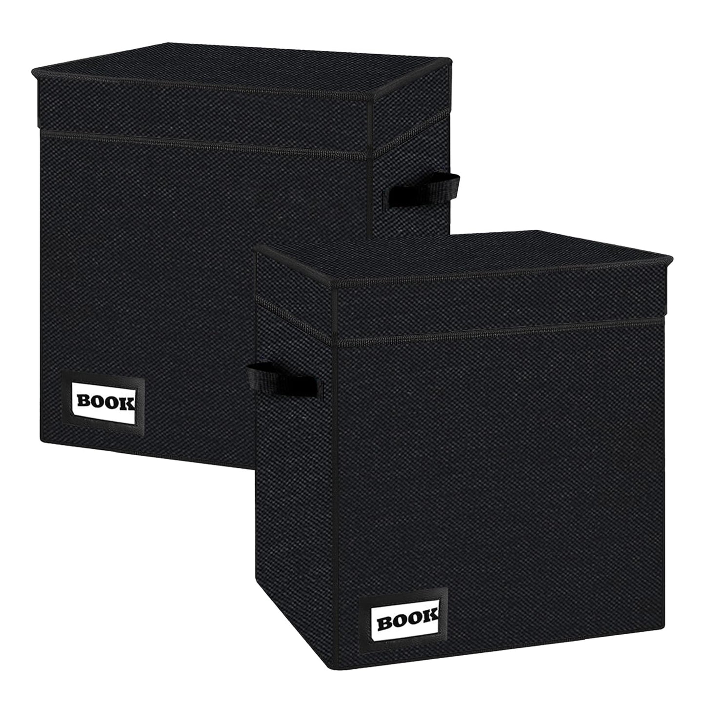 YNSZAS 2 Pack Comic Book Storage Short Box, 11.8" X 9.8" X 7.8", Holds 100-120 Collection Book