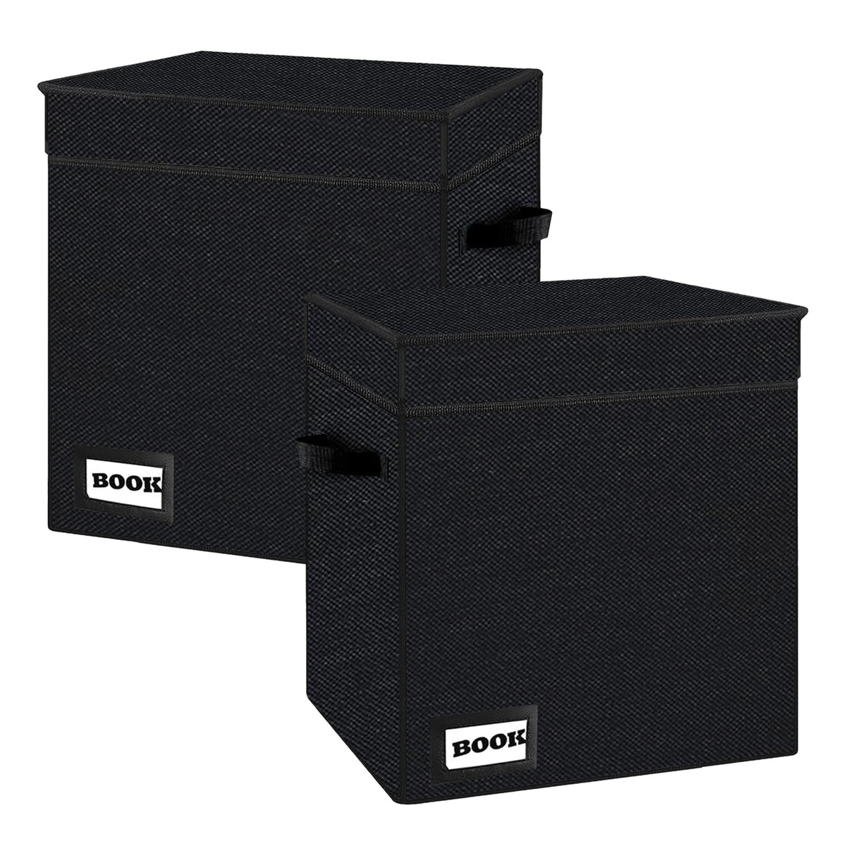 YNSZAS 2 Pack Comic Book Storage Short Box, 11.8" X 9.8" X 7.8", Holds 100-120 Collection Book