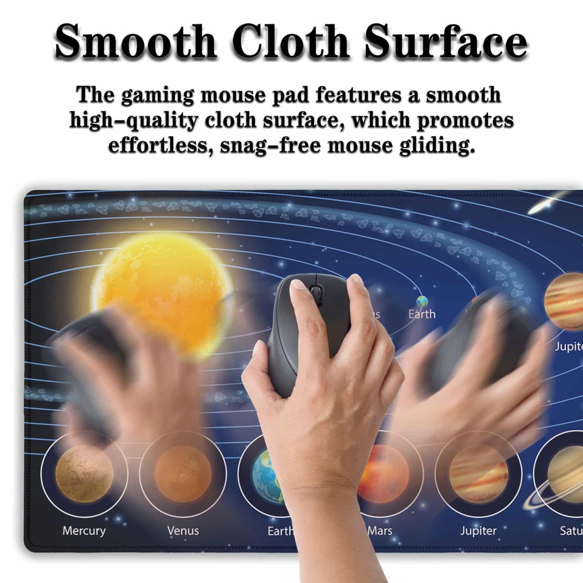 Samgula Biggest Mouse Pad - Yellow Pc Desk Mat, 900X400mm Waterproof Non-Slip Rubber Base, 35.4" X