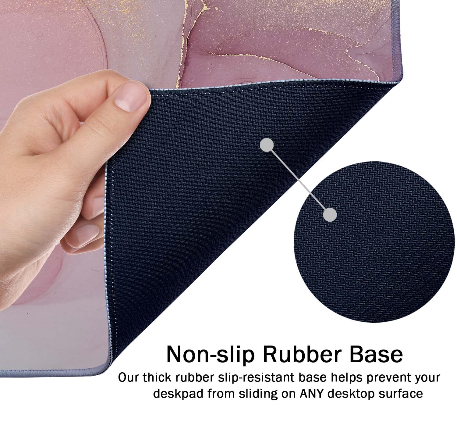 SSOIU Large Mouse Pad, Full Desk XXL Extended Gaming Mouse Pad 35.5" X 15.7", Waterproof Desk Mat