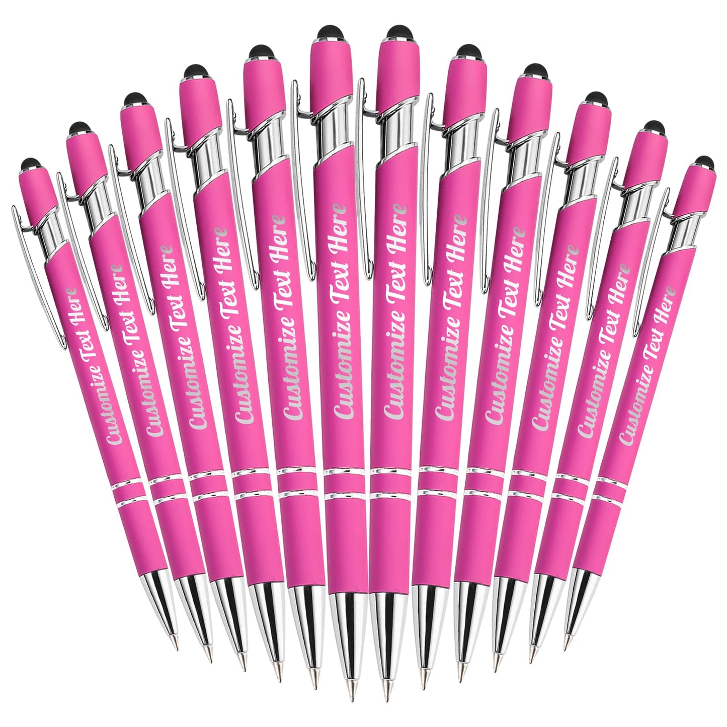 Up to 500 Personalized Pens Bulk Custom Ballpoint Pens with Business Name Message Logo, Customized
