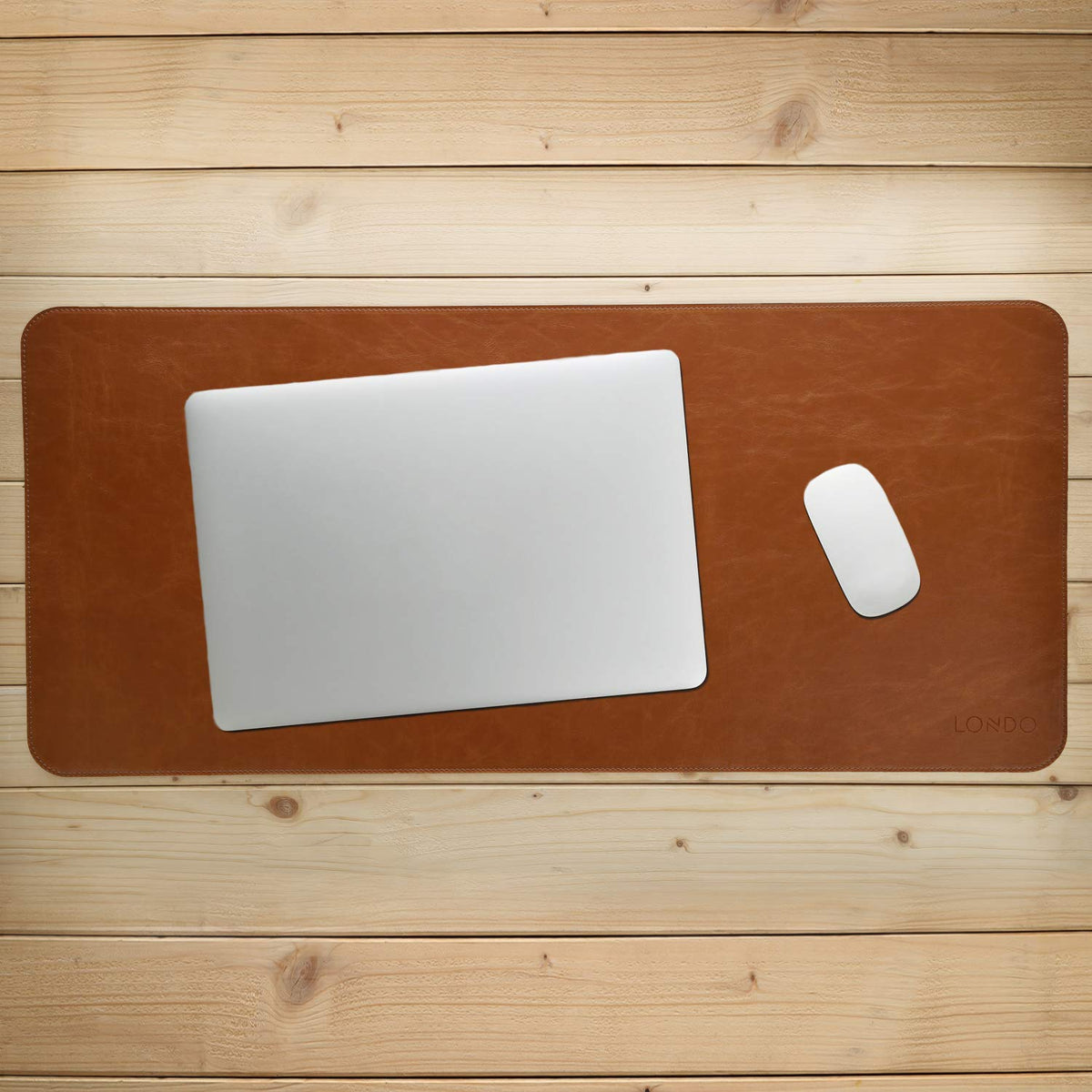 Londo Leather Extended Mouse Pad – Large Desk Mat for Office & Gaming, Smooth Writing Surface
