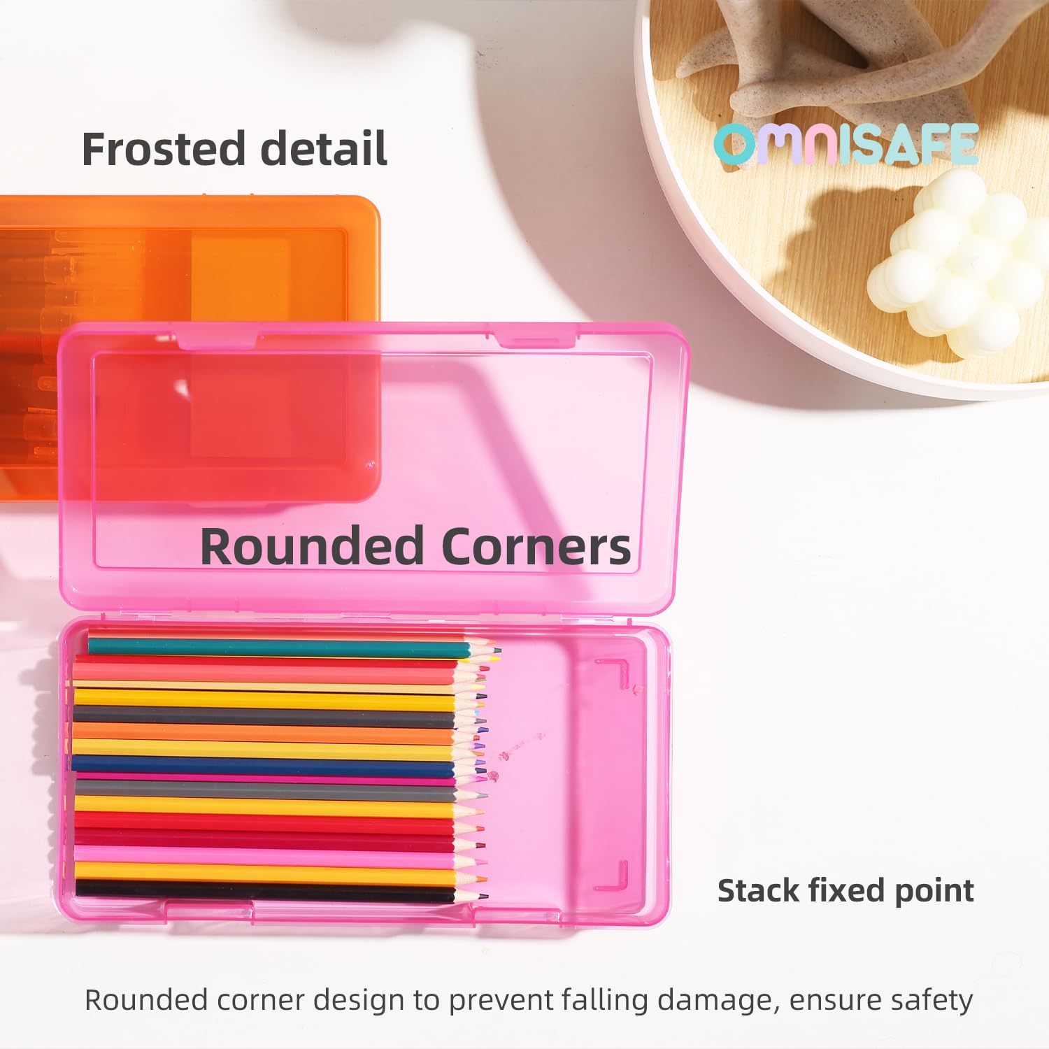 OMNISAFE 9 Pack Medium Colored Plastic Hobby Art Craft Organizer, Mini Plastic Storage Containers