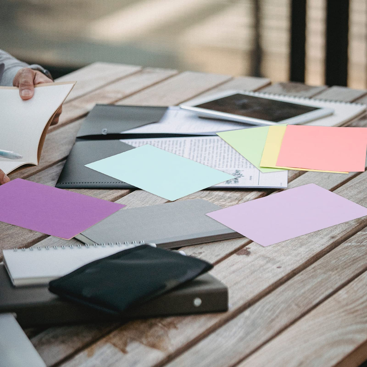 300 Pcs Blank Index Cards Thick Card Stock, 4 x 6 Inch, Fresh Colors