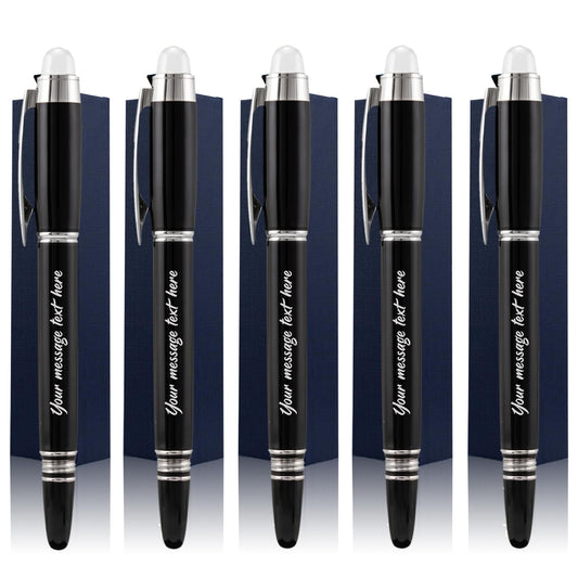 Ancolo Personalized Ballpoint Pens - Custom Your Name or Message 5pcs/set