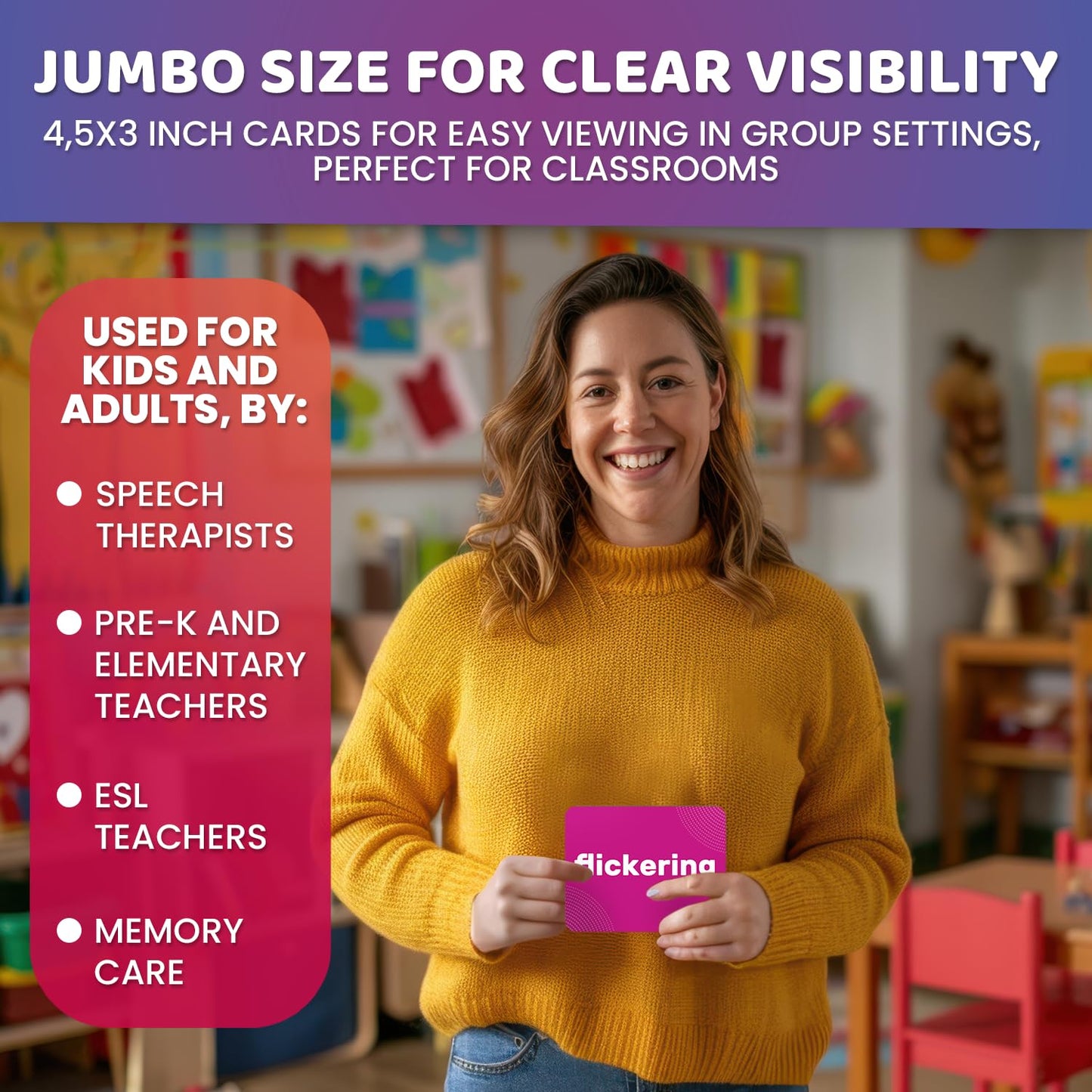 Vocabulary Builder Flash Cards for Kids Ages 4-8 — Speech Therapy Materials
