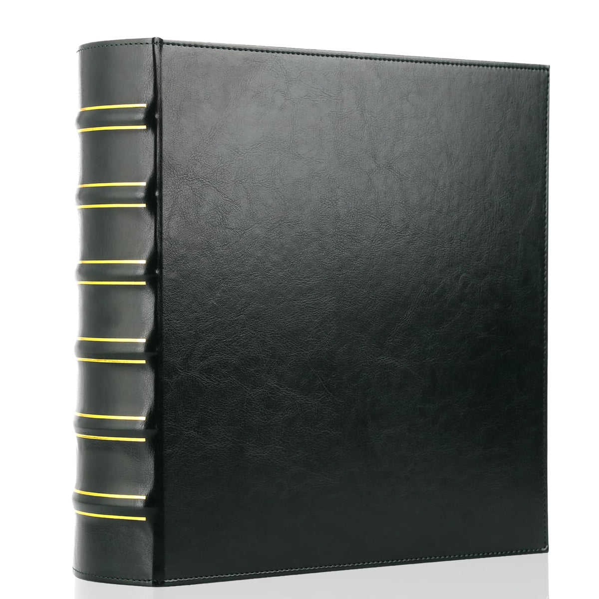 LETVPVOW Vintage Hardback 3 Ring Binder 2 Inch, Professional Leather Binder 3 Ring, Three Ring