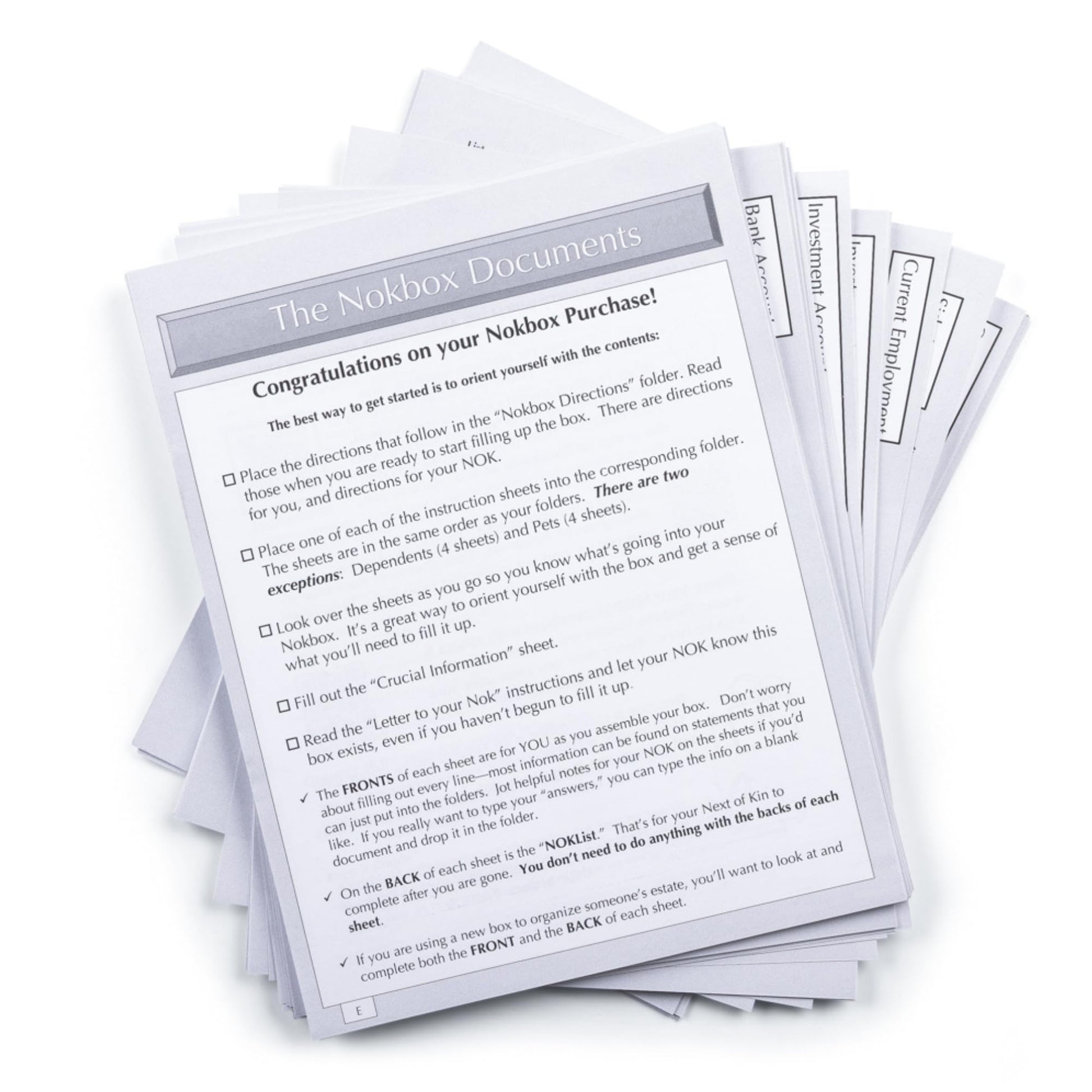 The Nokbox Lite – DIY Estate Planning Organizer & Emergency Kit | Home & Office Organization