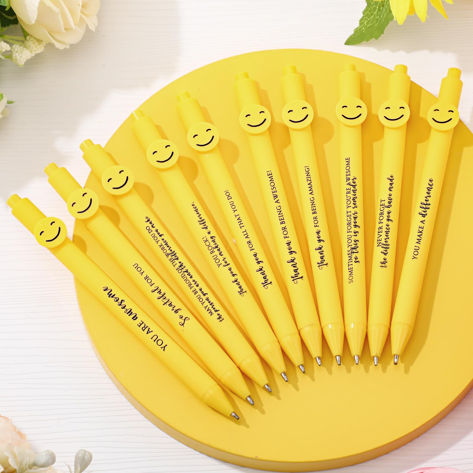 Fuutreo 50 Pcs Funny Pens Employee Appreciation Gifts, 10 Style