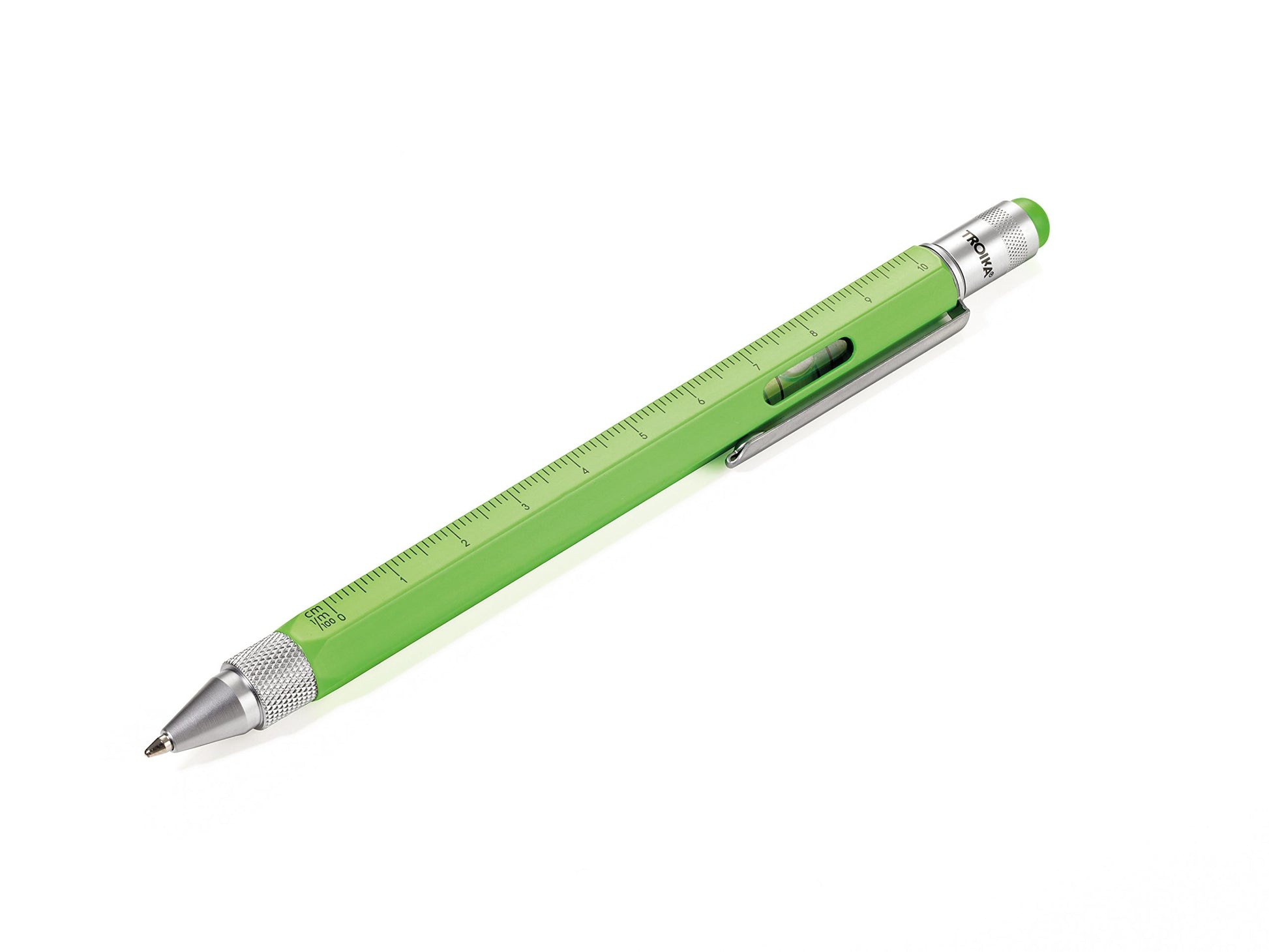 TROIKA CONSTRUCTION – PIP20/NG – Multitasking ballpoint pen – centimetre and inch ruler – 1:20 m