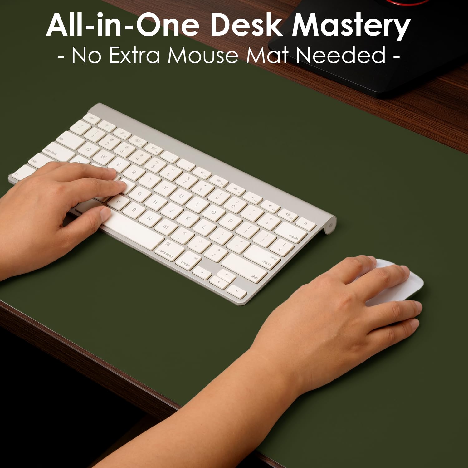 Leather Desk Pad Protector, Waterproof Mouse Pad, PU Desk Mat, Office Desk Cover, Desk Writing Mat