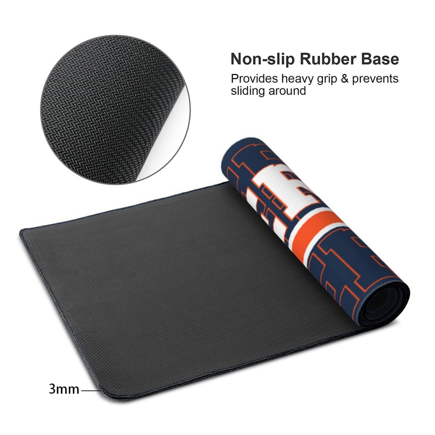 ANTKING Denver Mouse Pad Custom Name and Number Desk Pad for Men Women Youth Gifts