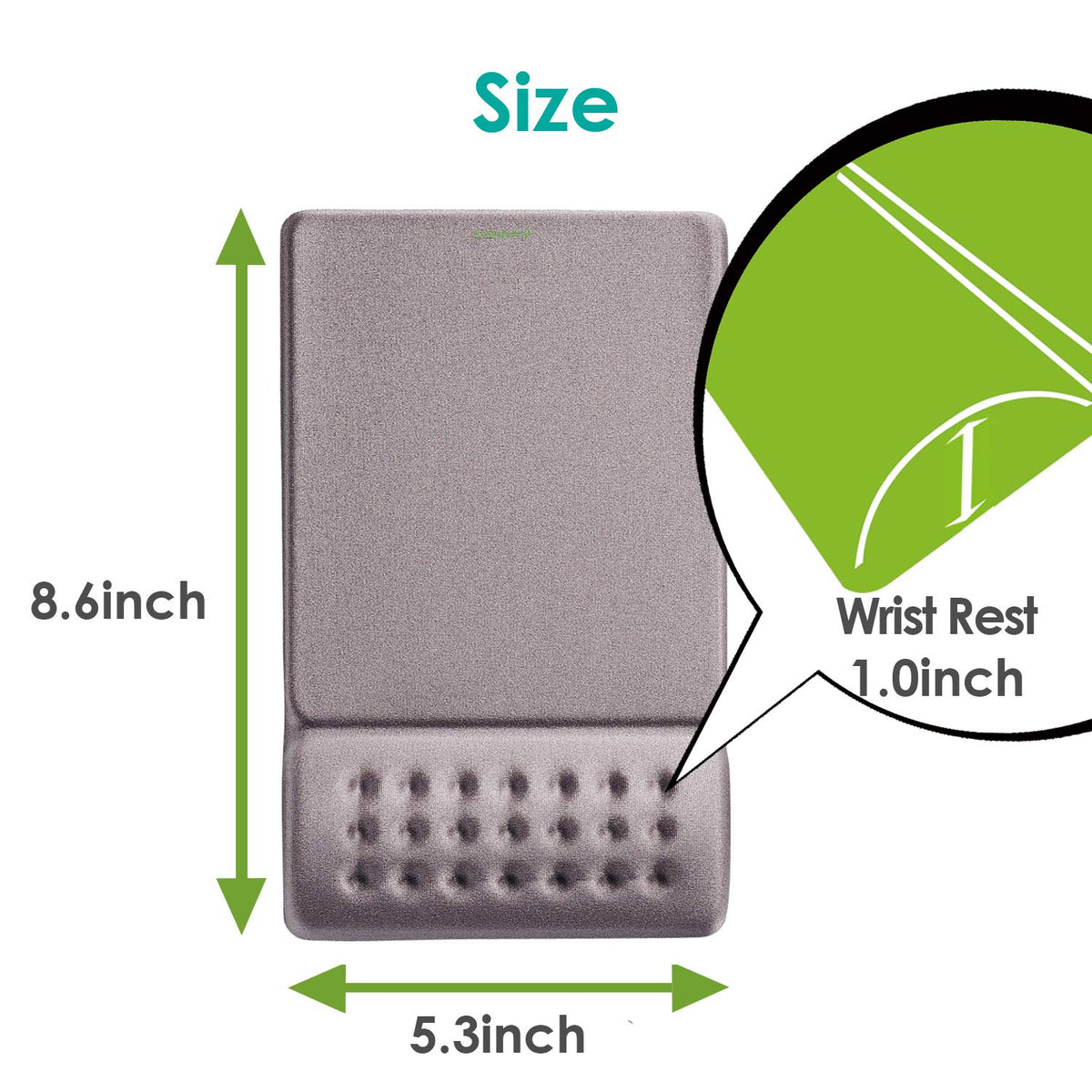 ELECOM Mouse Pad with Wrist Rest"Comfy" Stable Control/Ergonomic Design/Reduce Wrist Fatigue/Memory