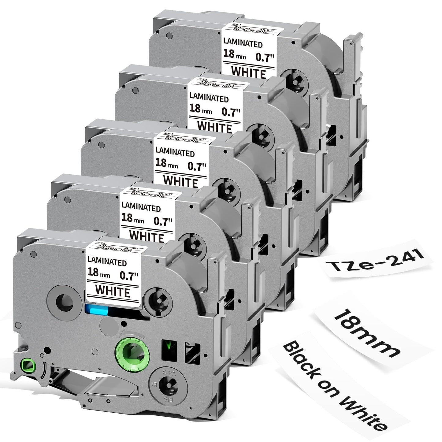 TZe-241 TZe241 18mm Label Maker Tape Replacement for Brother Label Tape