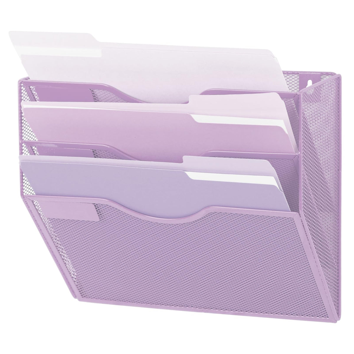 EASEPRES 3 Pocket Mesh Hanging Wall File Organizer, Wall Mounted Mail Paper Document Folder Holder