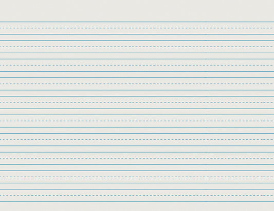 School Smart Skip-A-Line Ruled Writing Paper, 1/2 Inch Ruled Long Way, 11 x 8-1/2 Inches, Pack of