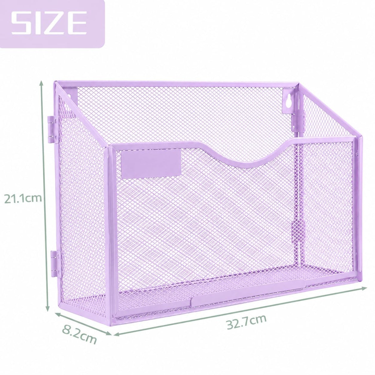 IOUGDSEC 3 Packs 1 Tier A4 Mesh in Tray Hanging Wall File Holder Magazine Document Holder Mail