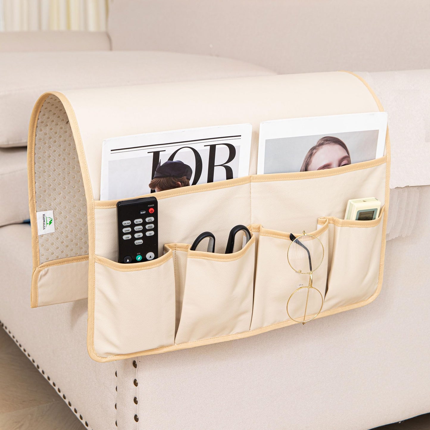 HAOMAIJIA Sofa Armrest Organizer, Remote Control Holder for Recliner Couch