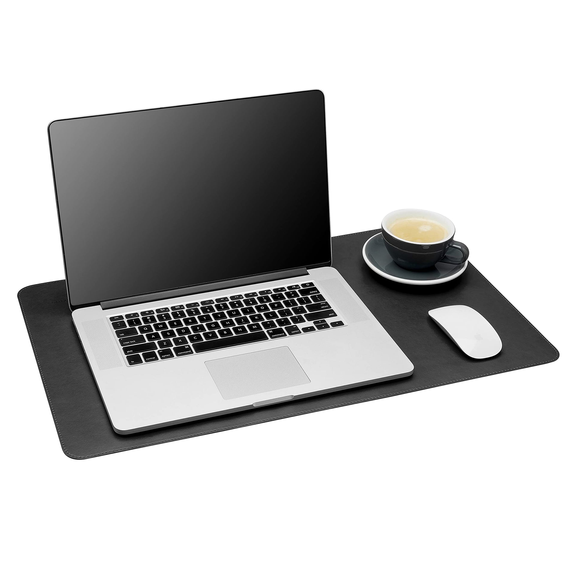 Gallaway Leather Desk Mat,Desk Writing Pad - Office Desk Pad, Medium 24" x 14" Black, Desk Mats on
