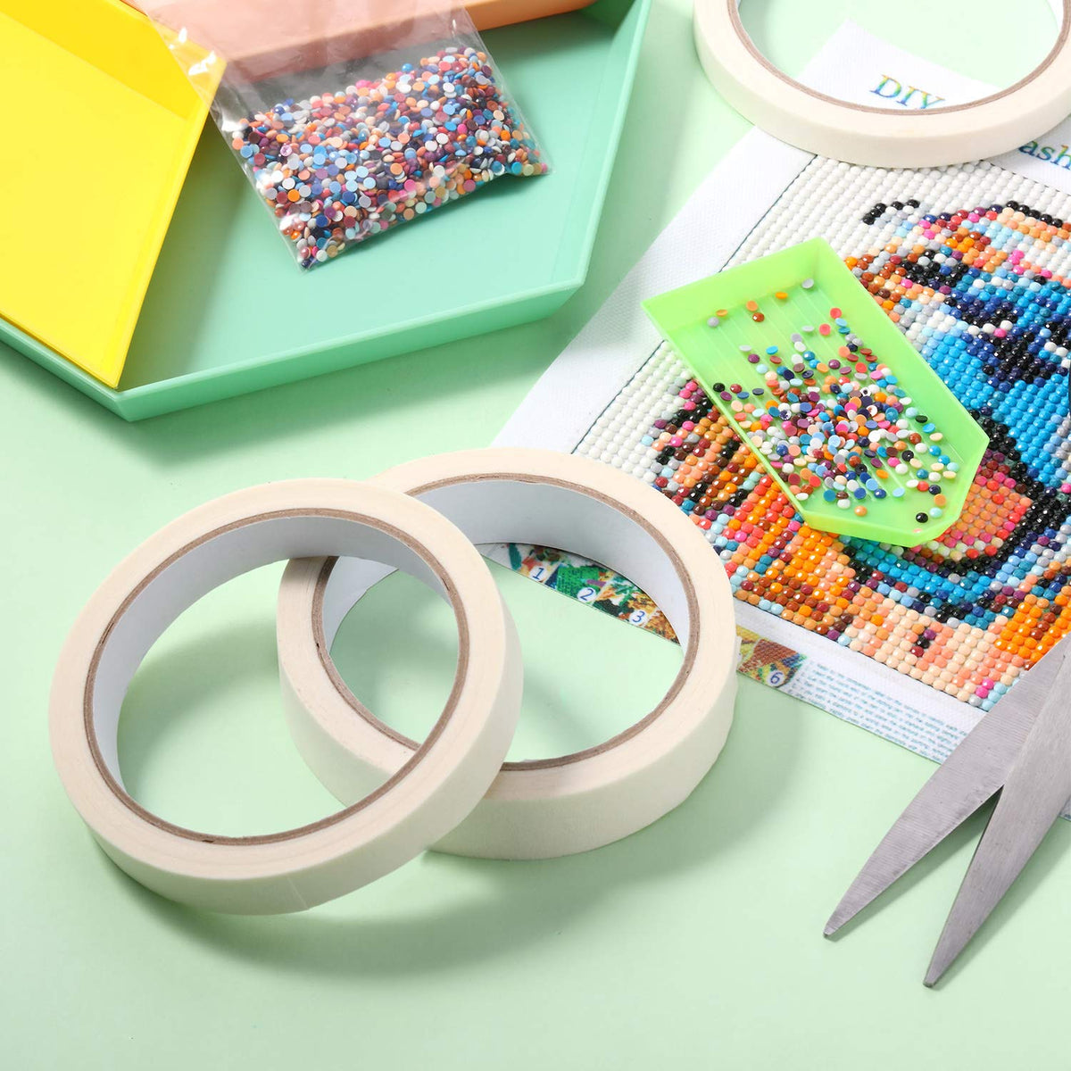 Outus 6 Rolls Diamond Painting Tape, Washi Tape for Diamond Art Painting
