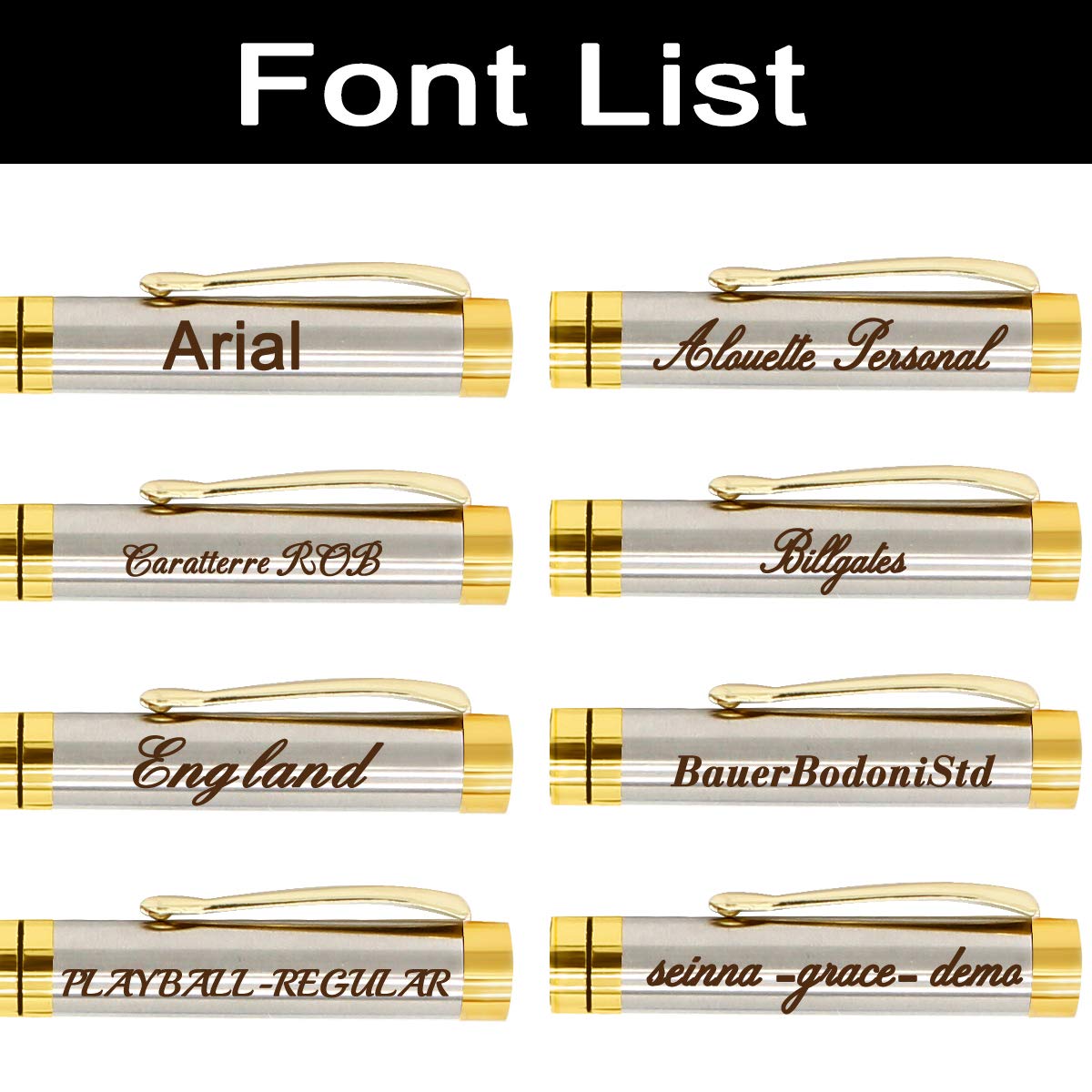 Aolun Personalized Pens,Custom Engraved Pen with Your Name Or Message,Refillable Medium