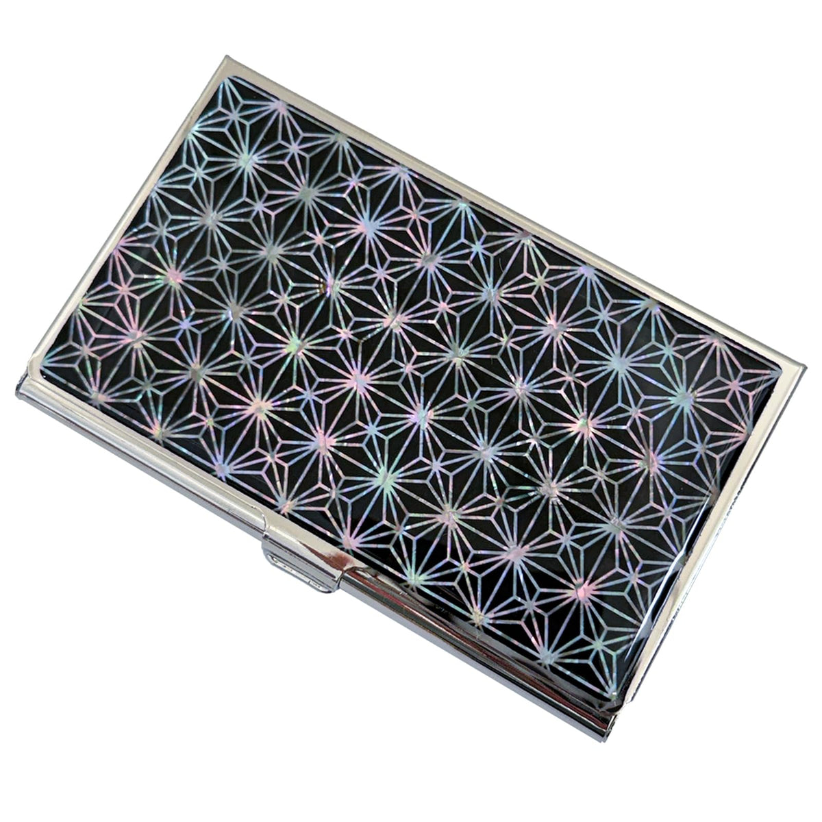 Nacreh Mother of Pearl Business Card Case Credit Id Name Holder Travel Wallet Art Painting Design