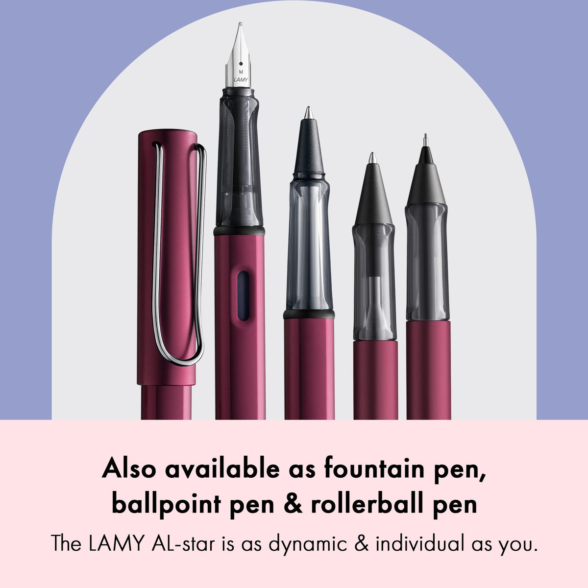 LAMY AL-star black purple - Mechanical Pencil with transparent, ergonomic grip & lightweight