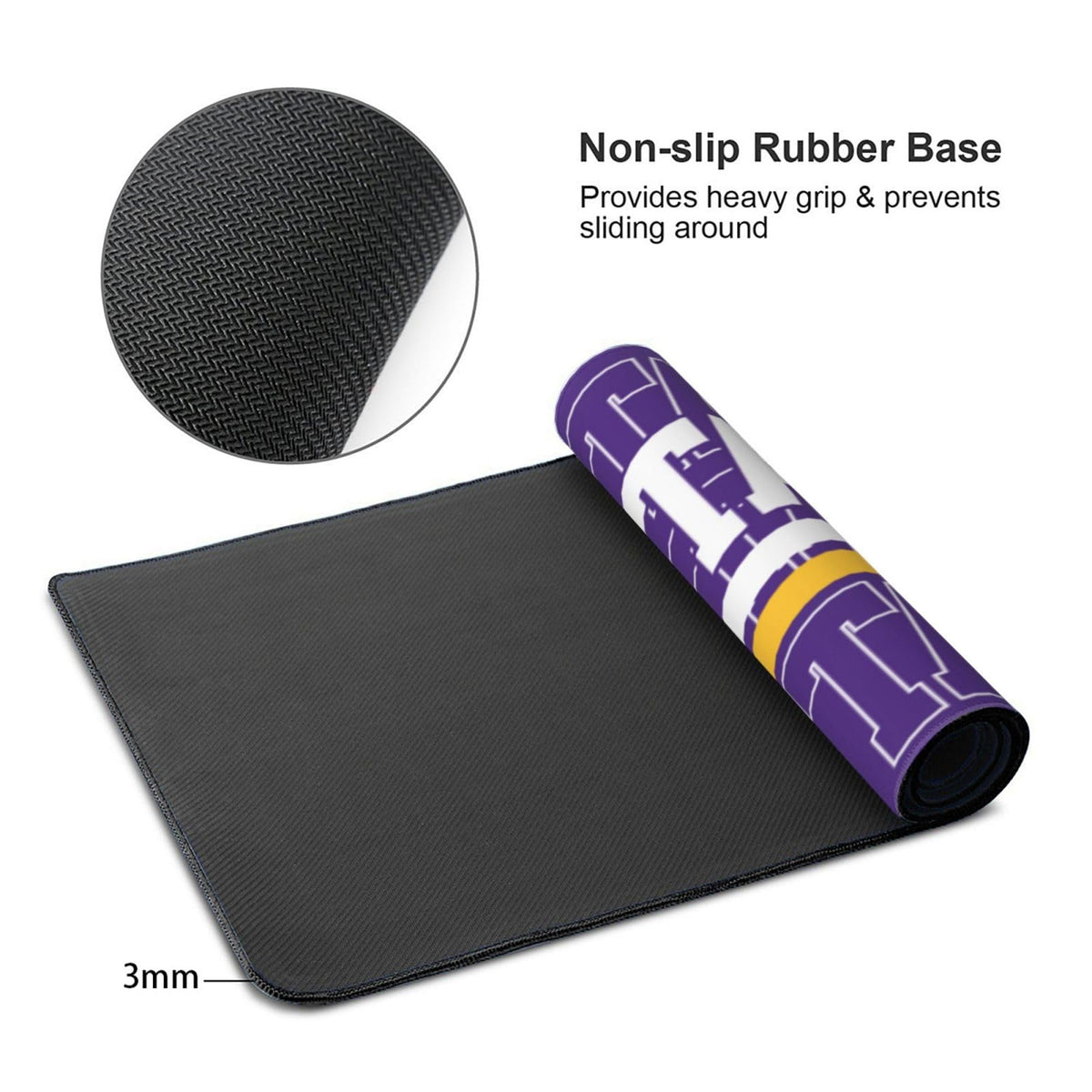 ANTKING Minnesota Mouse Pad Custom Name and Number Desk Pad for Men Women Youth Gifts