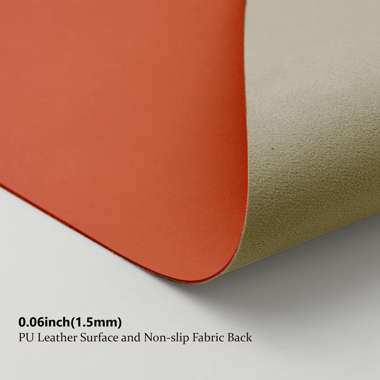 Leather Desk Mat - Non-Slip PU Pad for Office and Home - Organization Accessory - Ideal for Large