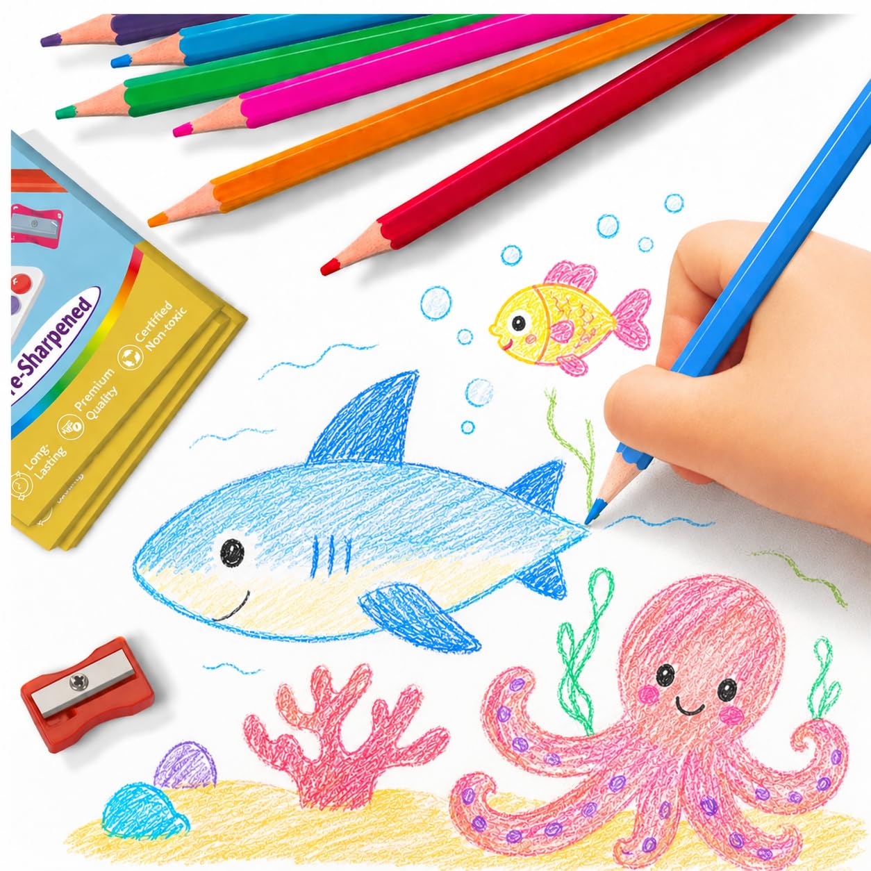 30 Pack Colored Pencils, Color Pencils Bulk for Kids Classroom, 360 Count