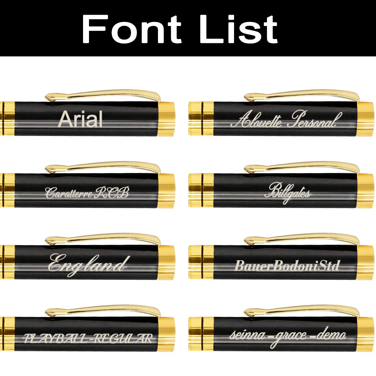 Aolun Personalized Pens,Custom Engraved Pen with Your Name Or Message,Refillable Medium