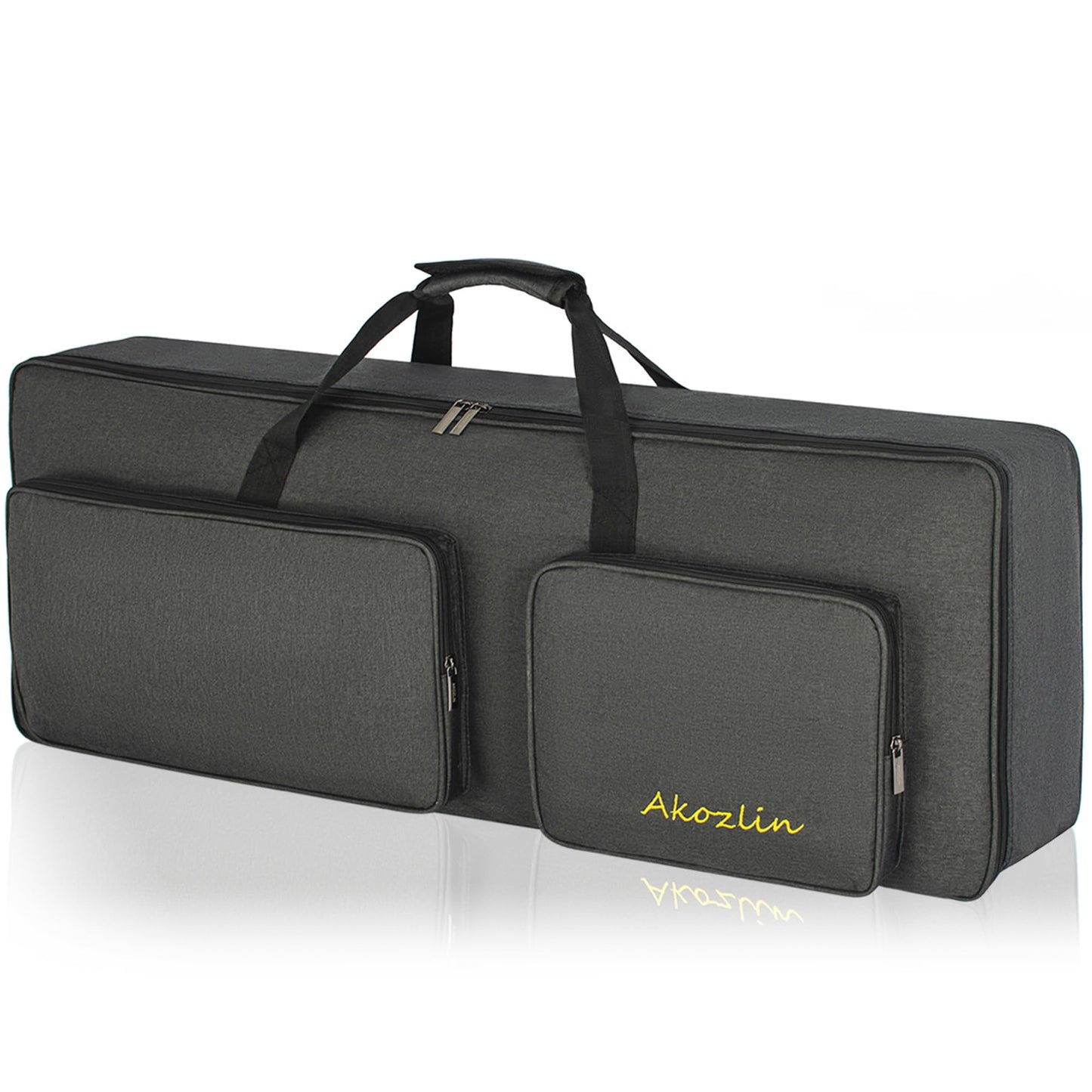 AKOZLIN 54-Key Keyboard Case L37"x W5.3"x H14.5"Full Padded Soft Gig Bag
