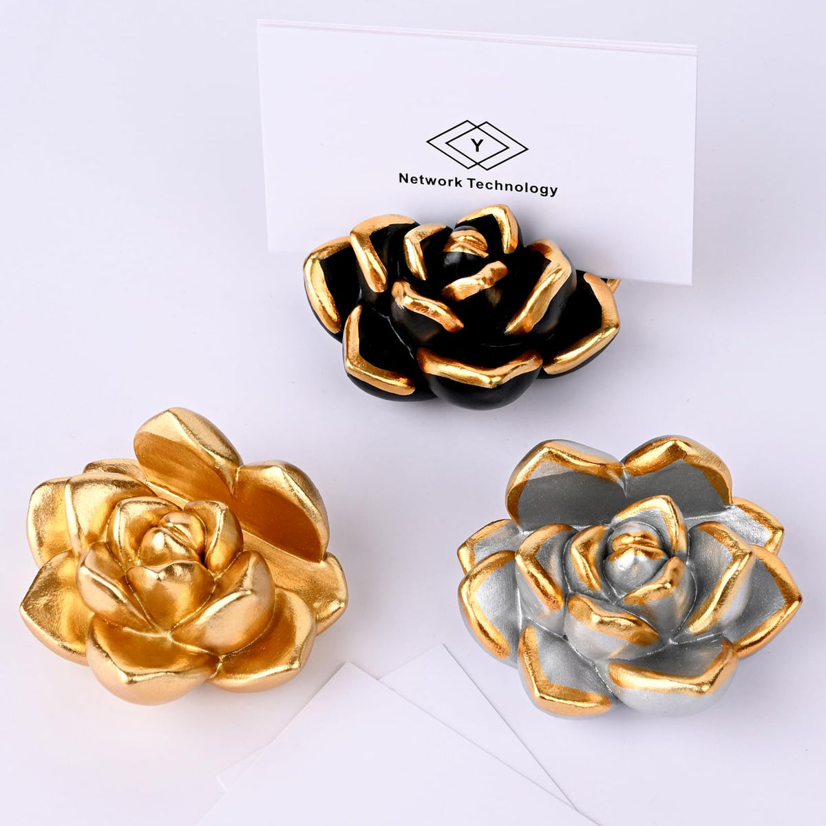 Succulent Business Card Holder for Desk Vertical Display Stand Trade Show
