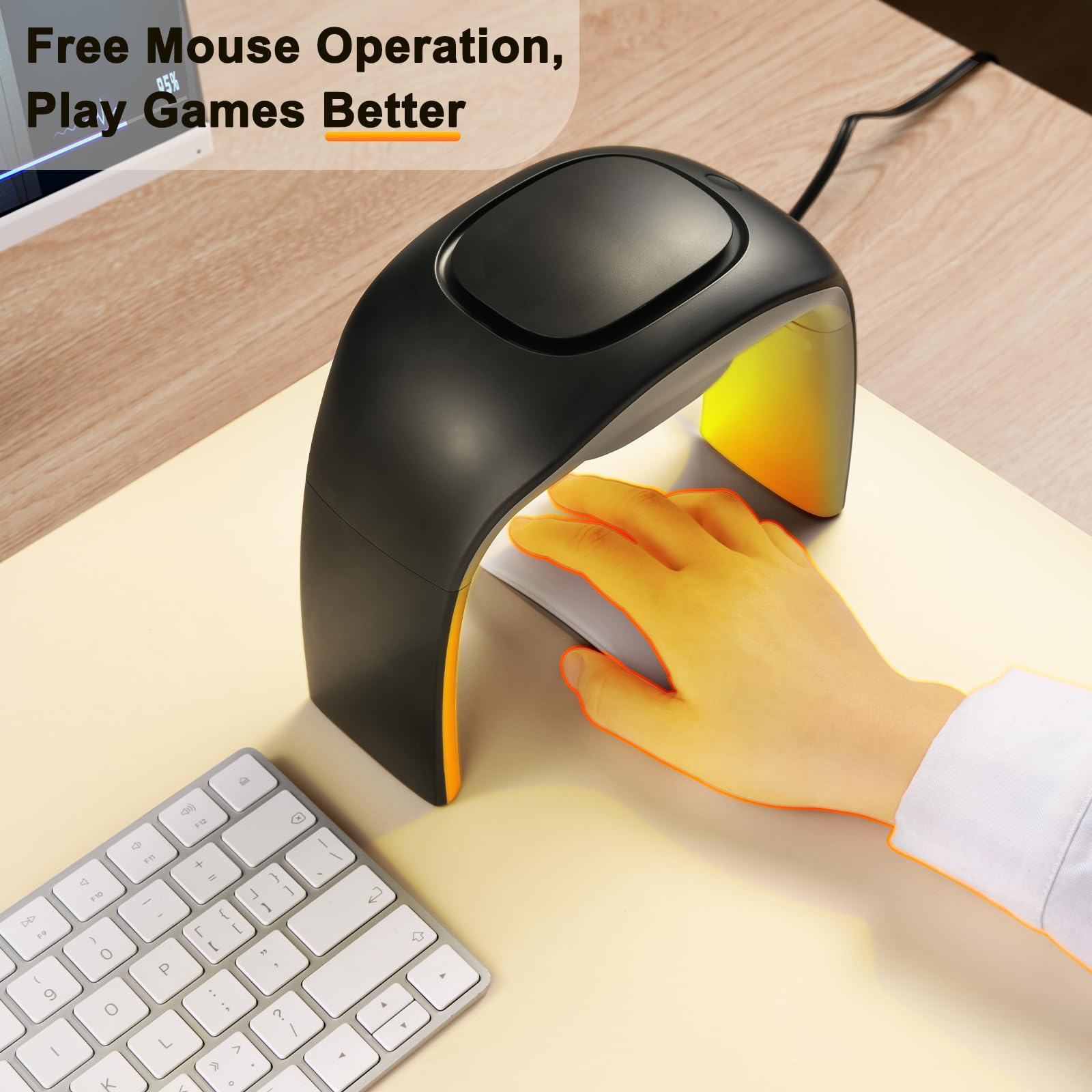 Nauttxon Desk Mouse Pad Hand Warmer Super Quiet 110v 100w - Black