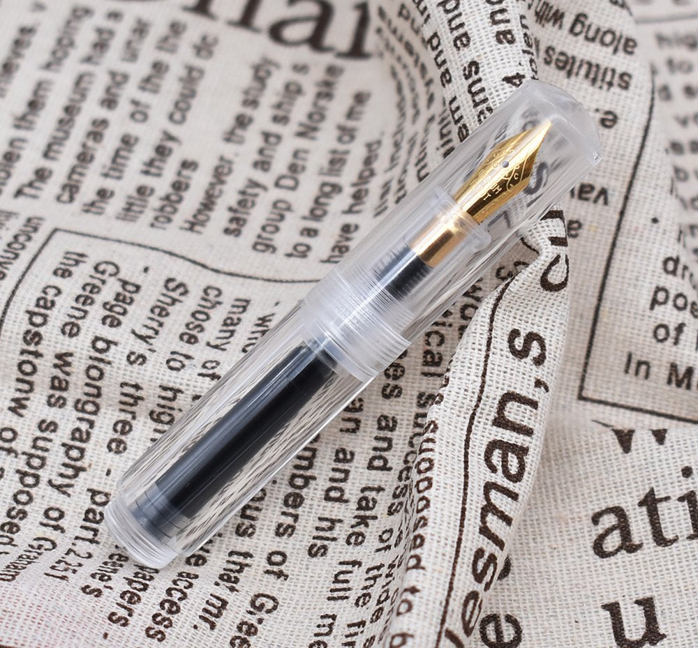 erofa MAJOHN Wancai Mini Fountain Pen (Extra Fine Nib 0.38mm) Transparent White Pocket-Size Travel