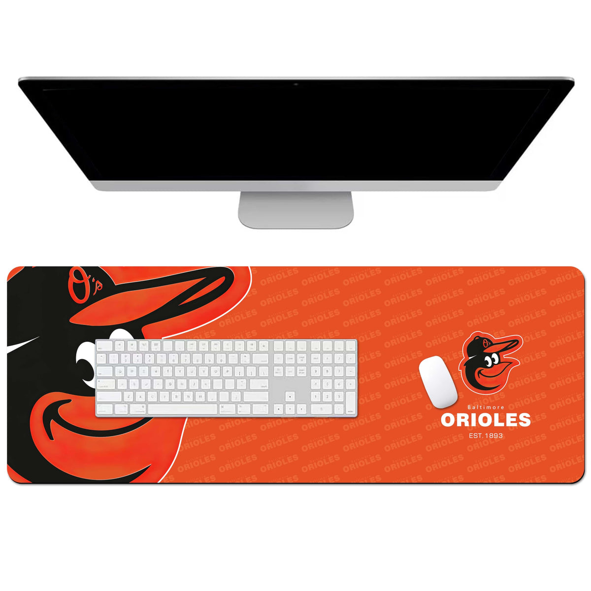 Supercool Design Large Mouse Pad, Sport Square Theme Mousepad Waterproof Non-Slip Rubber Base