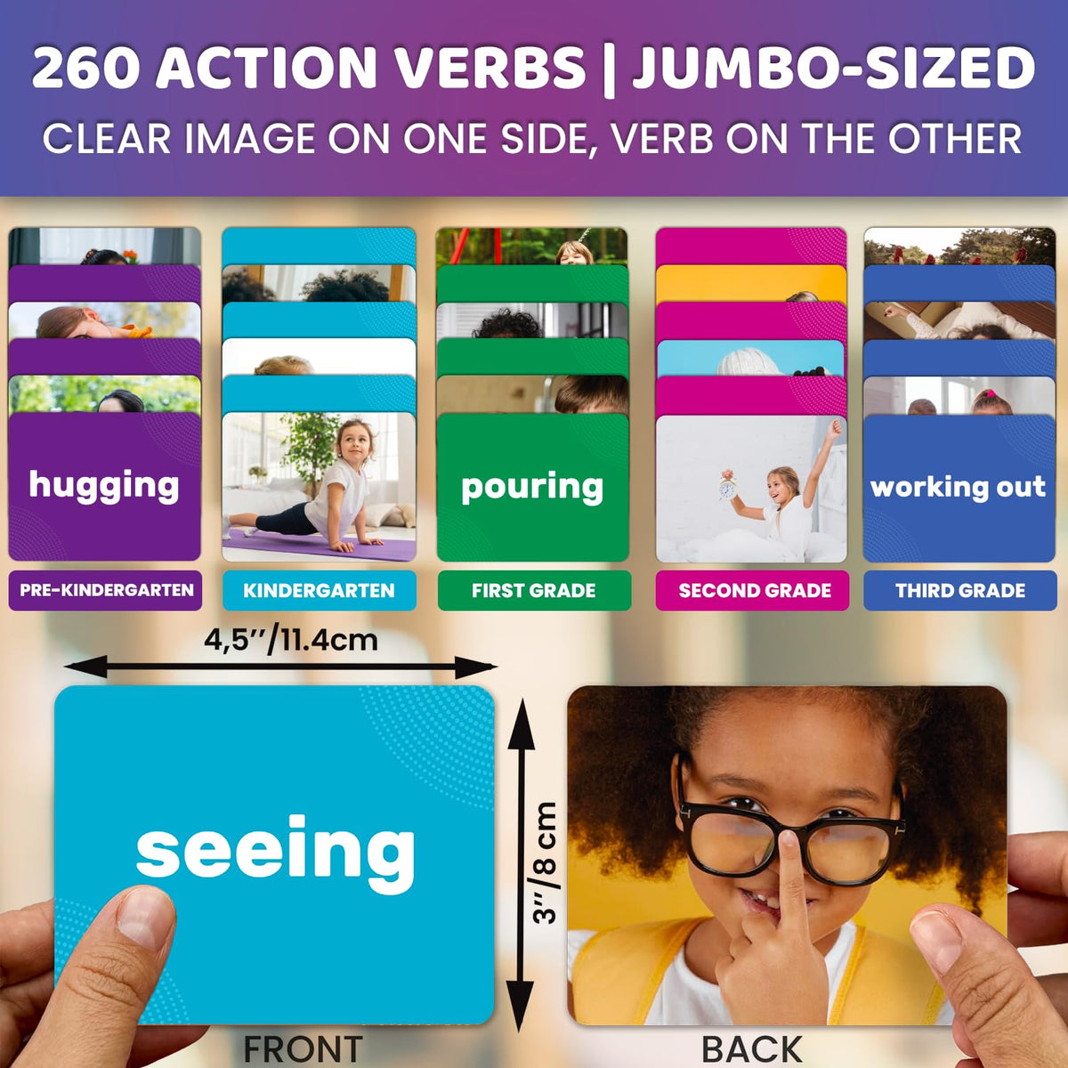 Vocabulary Builder Flash Cards for Kids Ages 4-8 — Speech Therapy Materials