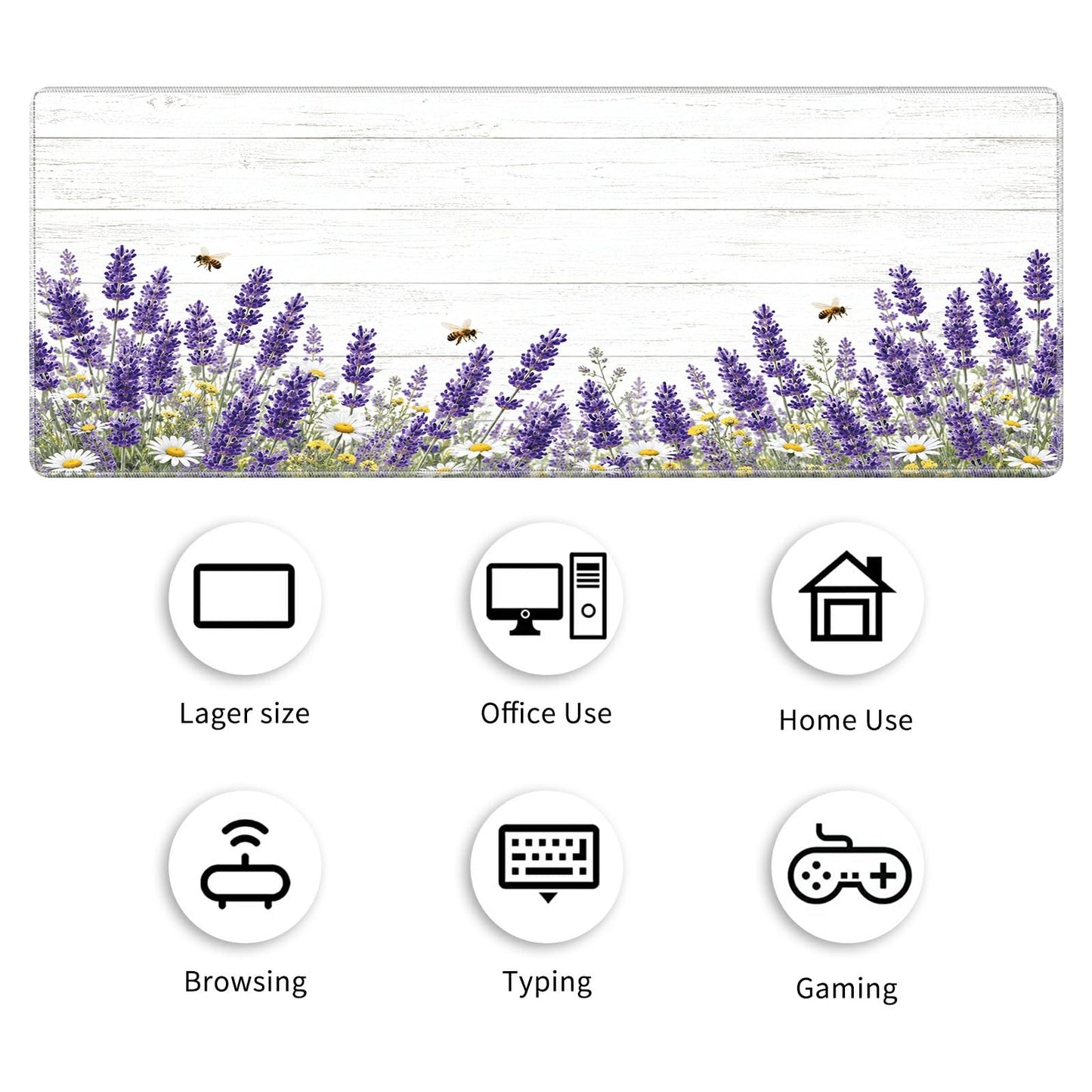 Desk Mat Large Gaming Mouse Pad + Coaster