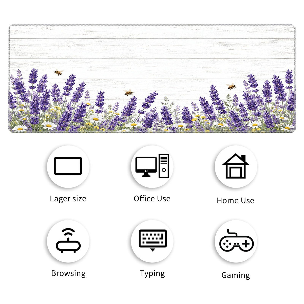Desk Mat Large Gaming Mouse Pad + Coaster