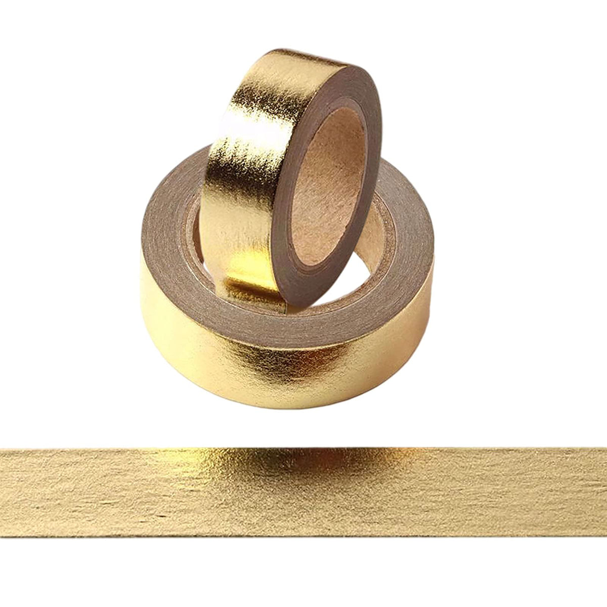CIAJIE Foil Washi Tape,2 Rolls 5/8" x 393 inches(15mm*10M) Washi Tape, Masking Tape Craft Supplies