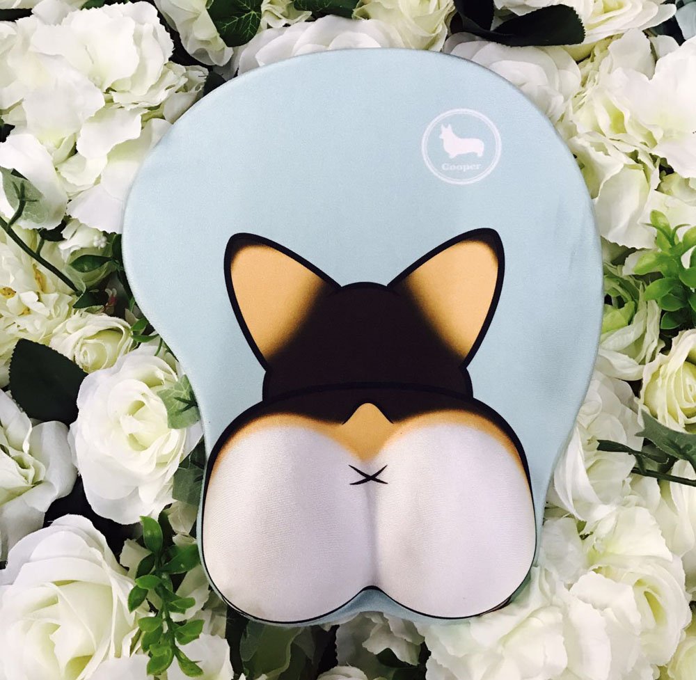 3D Corgi Mouse Pad Shape Silicone Mouse Pad Mouse Mat